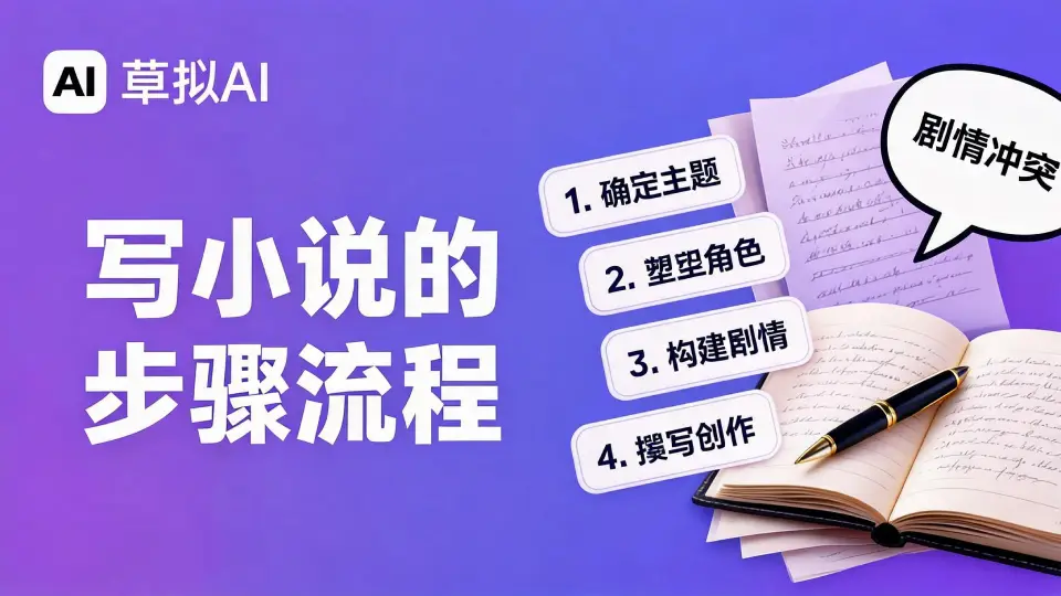 写小说的步骤流程 - 完整创作流程图 2026
